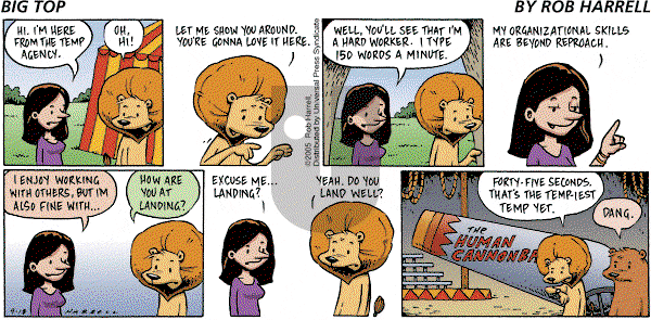 Big Top on Sunday September 18, 2005 Comic Strip