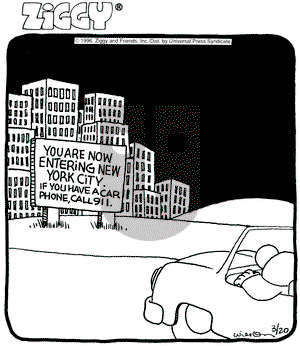 Ziggy on Wednesday March 20, 1996 Comic Strip