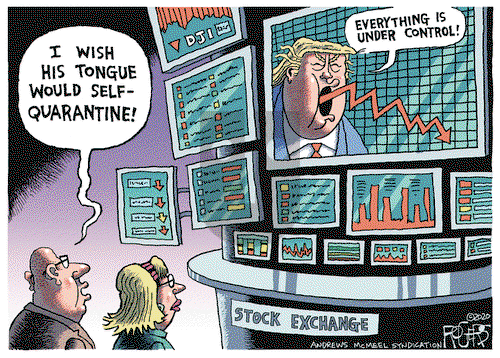 Rob Rogers on Tuesday March 17, 2020 Comic Strip