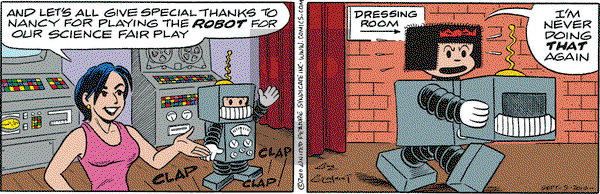 Nancy on Thursday September 9, 2010 Comic Strip