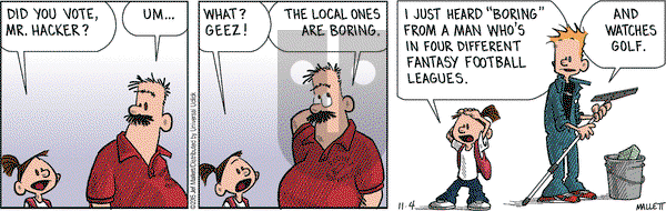 Frazz on Wednesday November 4, 2015 Comic Strip