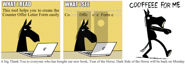 Dark Side of the Horse on Saturday March 16, 2013 Comic Strip