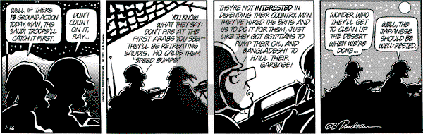 Doonesbury on Wednesday January 16, 1991 Comic Strip