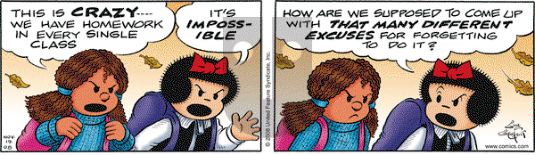 Nancy on Wednesday November 19, 2008 Comic Strip