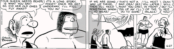 Alley Oop on Tuesday June 27, 2000 Comic Strip