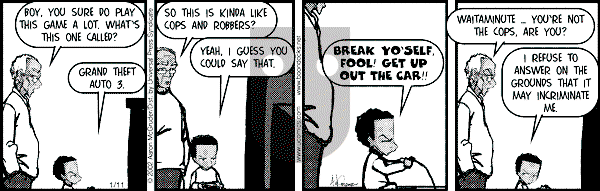 The Boondocks - Friday January 11, 2002 Comic Strip