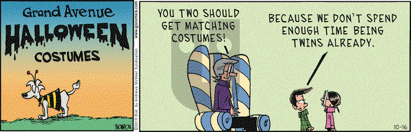 Grand Avenue on Wednesday October 16, 2019 Comic Strip