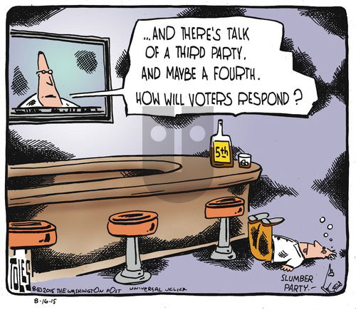 Tom Toles on Sunday August 16, 2015 Comic Strip