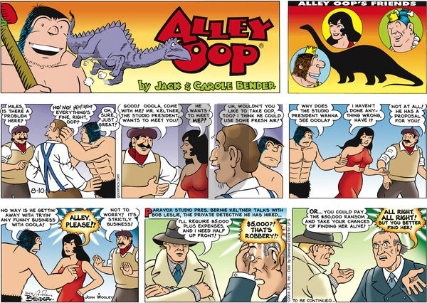 Alley Oop on Sunday August 10, 2014 Comic Strip