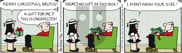 The Born Loser on Monday December 26, 2011 Comic Strip