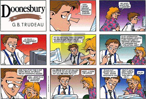 Doonesbury on Sunday November 13, 1994 Comic Strip