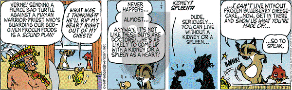 Over the Hedge on Friday January 9, 2015 Comic Strip
