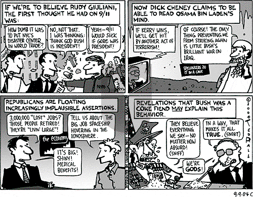 Ted Rall on Monday September 13, 2004 Comic Strip