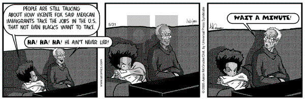 The Boondocks on Tuesday January 1, 2013 Comic Strip