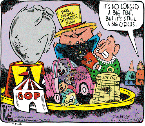 Tom Toles on Friday July 22, 2016 Comic Strip