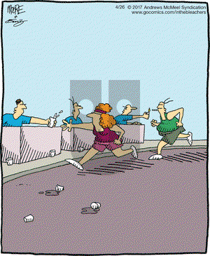 In the Bleachers on Wednesday April 26, 2017 Comic Strip