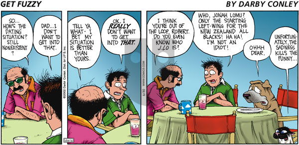 Get Fuzzy on Sunday June 30, 2002 Comic Strip