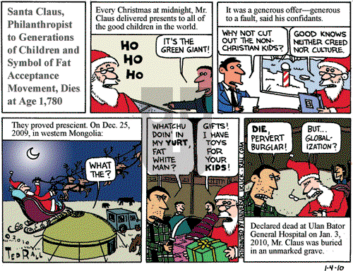 Ted Rall on Monday January 4, 2010 Comic Strip