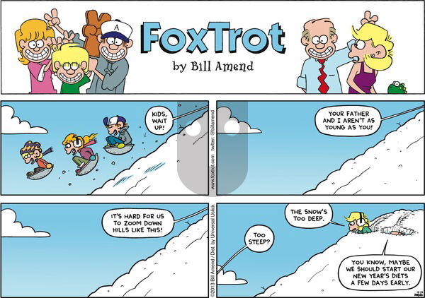 FoxTrot on Sunday December 29, 2013 Comic Strip