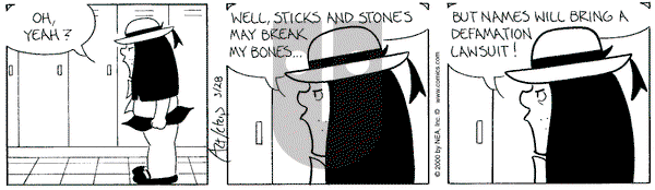 The Born Loser on Tuesday March 28, 2000 Comic Strip
