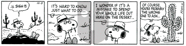 Peanuts on Saturday December 5, 1987 Comic Strip