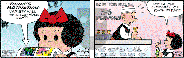 Nancy on Friday June 3, 2016 Comic Strip
