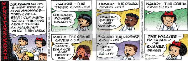 Nancy on Saturday May 31, 2008 Comic Strip