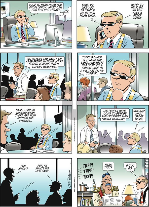 Doonesbury on Sunday October 13, 2013 Comic Strip