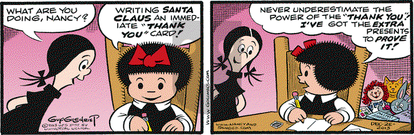 Nancy on Thursday December 26, 2013 Comic Strip