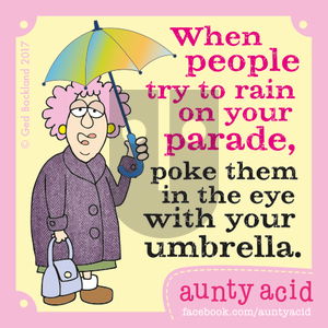 Aunty Acid on Monday January 9, 2017 Comic Strip