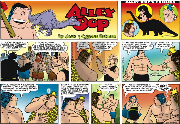 Alley Oop on Sunday April 16, 2006 Comic Strip