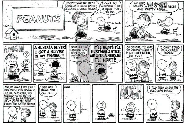 Peanuts - Sunday June 26, 1960 Comic Strip