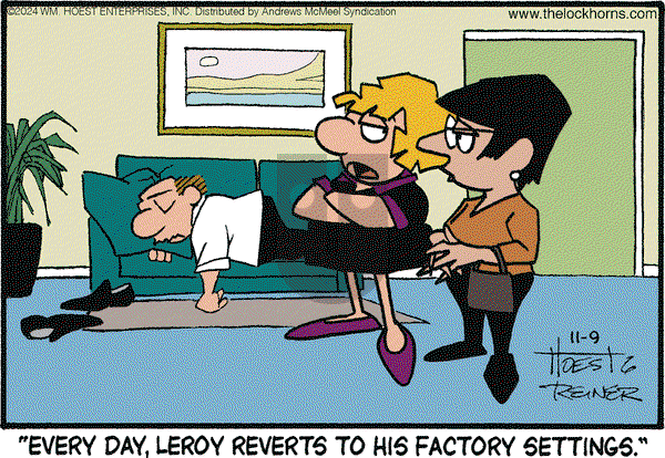 The Lockhorns - Saturday November 9, 2024 Comic Strip
