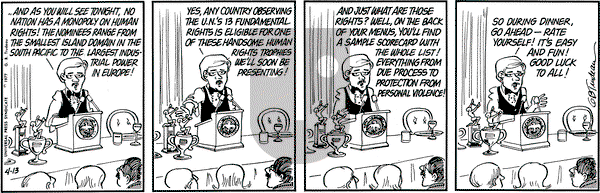 Doonesbury on Wednesday April 13, 1977 Comic Strip