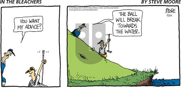 In the Bleachers - Sunday May 25, 2014 Comic Strip