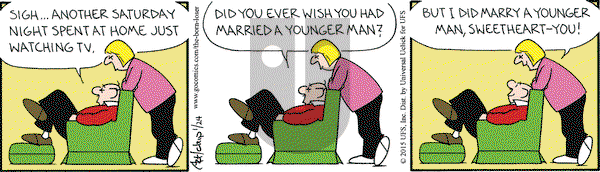 The Born Loser on Saturday January 24, 2015 Comic Strip