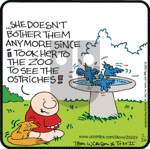 Ziggy on Saturday April 26, 2003 Comic Strip