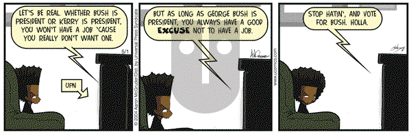 The Boondocks on Saturday May 1, 2004 Comic Strip