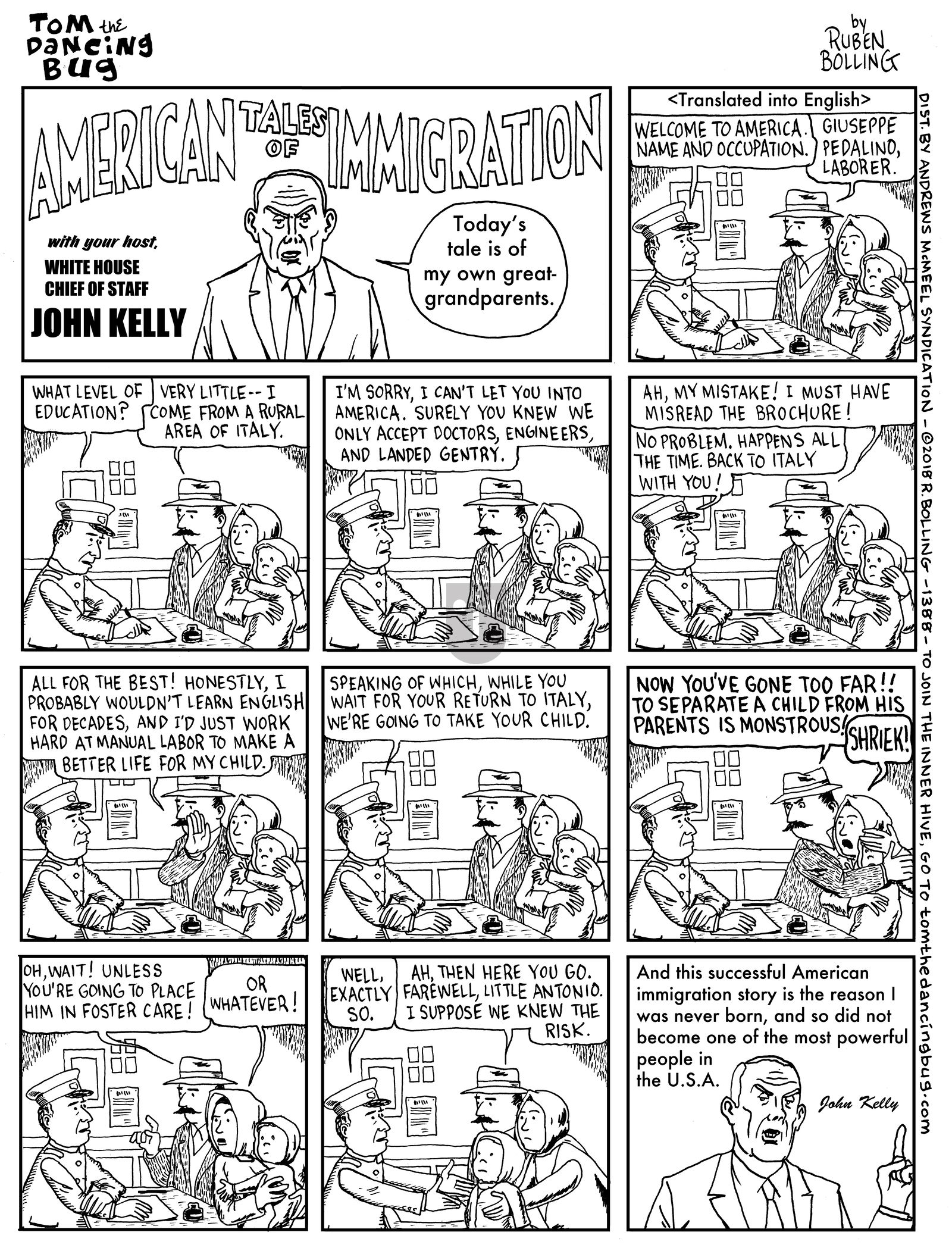 Tom the Dancing Bug - Monday May 14, 2018 Comic Strip