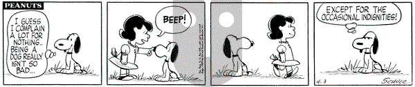 Peanuts - Friday April 3, 1959 Comic Strip