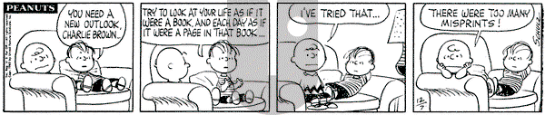 Peanuts on Friday December 7, 1962 Comic Strip
