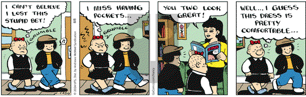 Nancy - Thursday August 8, 2024 Comic Strip
