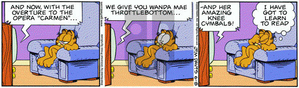 Garfield on Wednesday June 8, 2005 Comic Strip