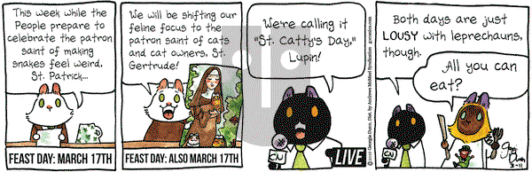 Breaking Cat News on Monday March 11, 2019 Comic Strip