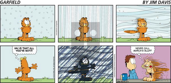 Garfield on Sunday March 4, 2018 Comic Strip