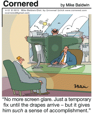 Cornered on Monday April 13, 2015 Comic Strip