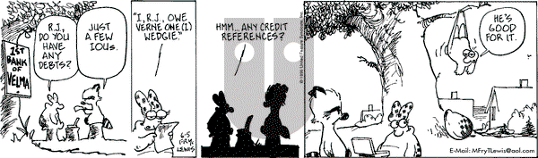 Over the Hedge on Wednesday June 5, 1996 Comic Strip
