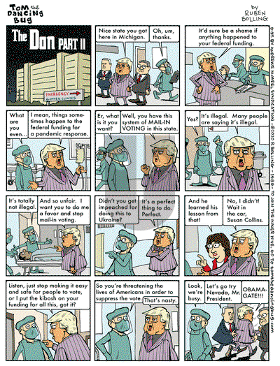 Tom the Dancing Bug on Monday May 25, 2020 Comic Strip