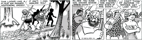 Alley Oop on Monday December 7, 1998 Comic Strip