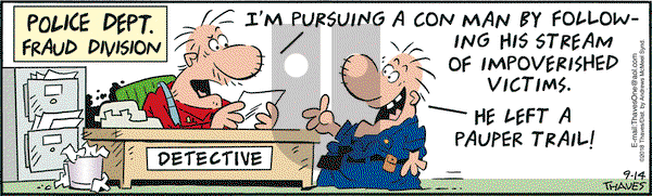 Frank and Ernest on Friday September 14, 2018 Comic Strip